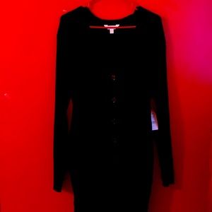 Ribbed Duster 79% Rayon 27% Polyester Dress